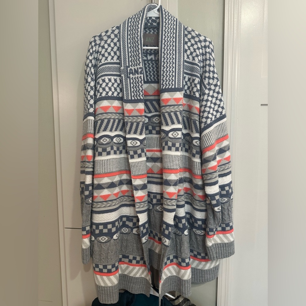 AnZ Retro Retrograde Series Unisex Cardigan One Size 2 Evil Eye Pink